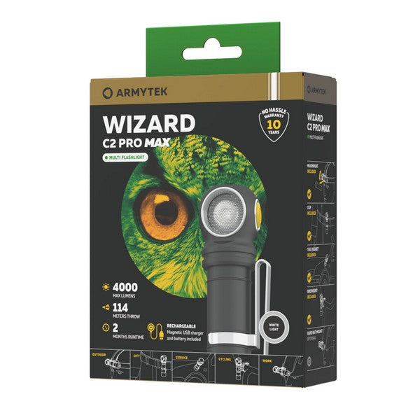 Wizard C2 Pro Max Magnet USB – 4000/3720 Lumens