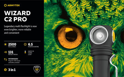 Wizard C2 Pro Magnet USB – 2500/2330 Lumens