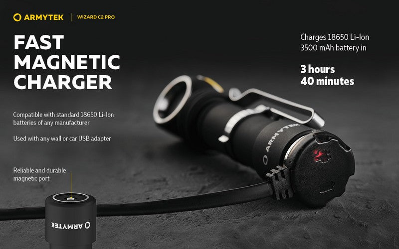 Wizard C2 Pro Magnet USB – 2500/2330 Lumens