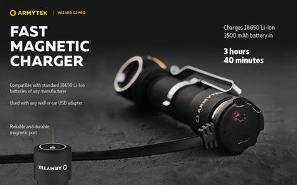 Wizard C2 Pro Magnet USB – 2500/2330 Lumens