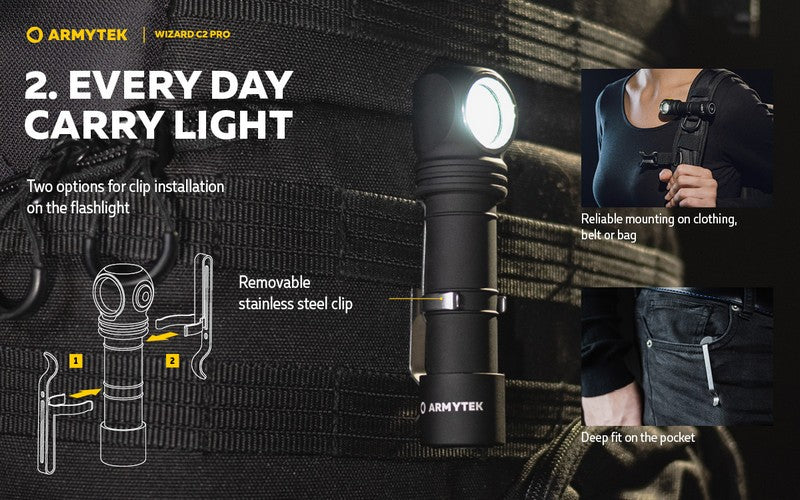 Wizard C2 Pro Magnet USB – 2500/2330 Lumens