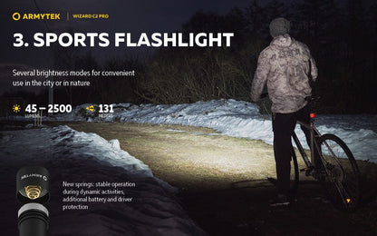 Wizard C2 Pro Magnet USB – 2500/2330 Lumens