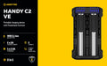 Chargeur Handy C2 VE – Powerbank – Batteries Li-ion, IMR
