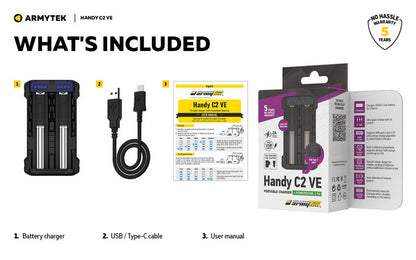 Chargeur Handy C2 VE – Powerbank – Batteries Li-ion, IMR