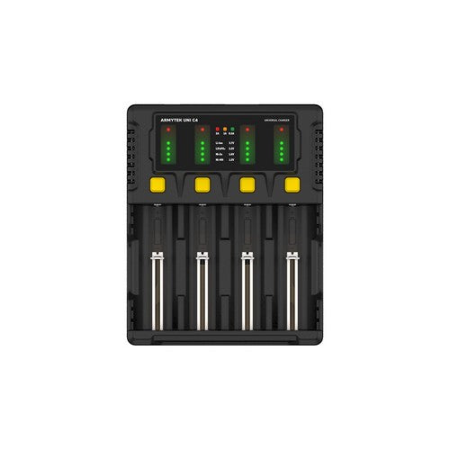 Chargeur Uni C4 – Batteries Li-ion, IMR, Li-FePO4, Ni-MH, Ni-Cd, Ni-Zn