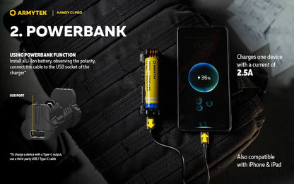 Chargeur Handy C1 Pro – PowerBank – Li-ion, IMR, Ni-Mh