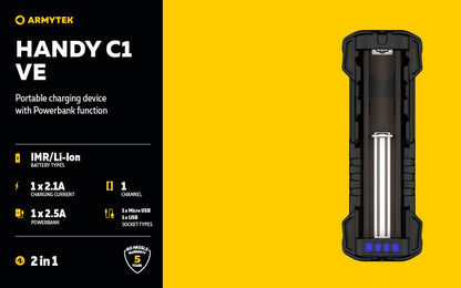 Chargeur Handy C1 VE – PowerBank – Li-ion, IMR