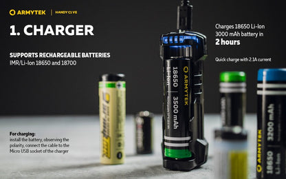 Chargeur Handy C1 VE – PowerBank – Li-ion, IMR
