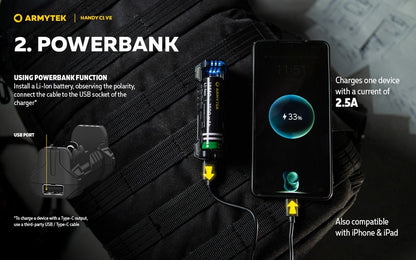 Chargeur Handy C1 VE – PowerBank – Li-ion, IMR