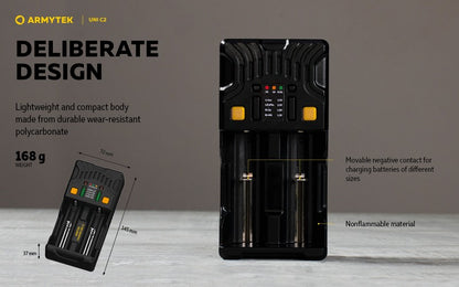 Chargeur Uni C2 – Batteries Li-ion, IMR, Li-FePO4, Ni-MH, Ni-Cd