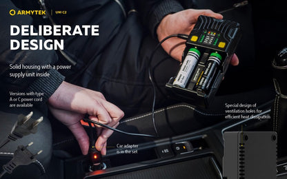 Chargeur Uni C2 – Batteries Li-ion, IMR, Li-FePO4, Ni-MH, Ni-Cd