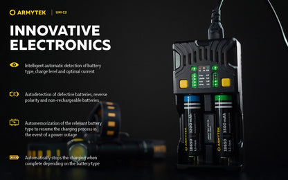 Chargeur Uni C2 – Batteries Li-ion, IMR, Li-FePO4, Ni-MH, Ni-Cd