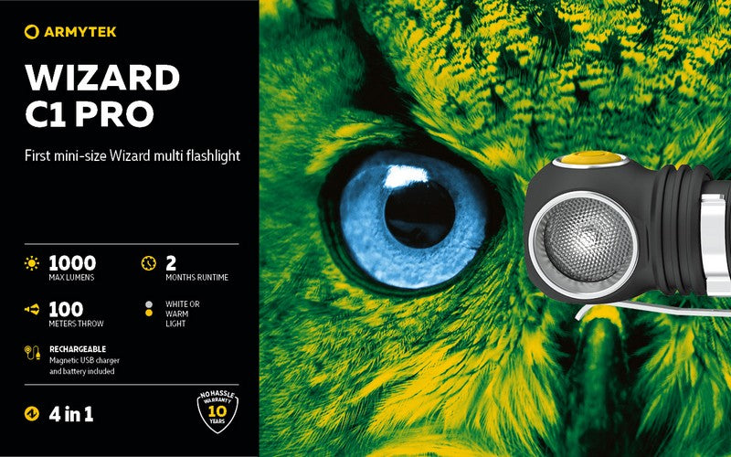 Wizard C1 Pro Magnet USB – 1000/930 Lumens
