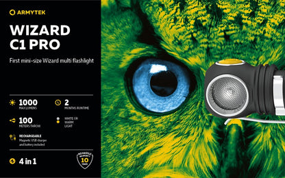 Wizard C1 Pro Magnet USB – 1000/930 Lumens