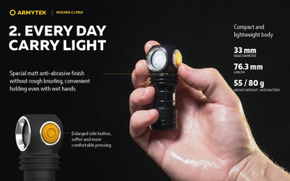 Wizard C1 Pro Magnet USB – 1000/930 Lumens