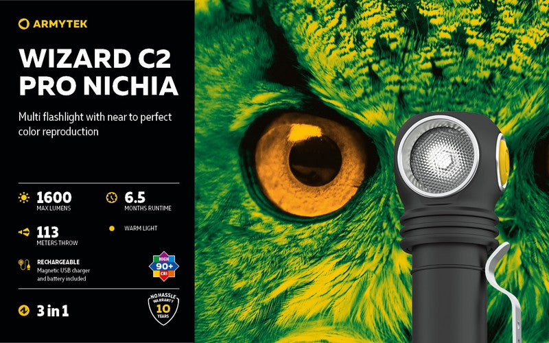 Wizard C2 Pro Nichia – 1600 Lumens
