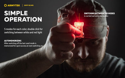 Zippy ES WR – 120 Lumens Blanc / 30 Lumens Rouge