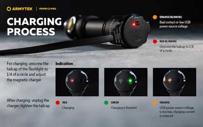 Prime C2 PRO V4 Magnet USB – 2400/2230 Lumens