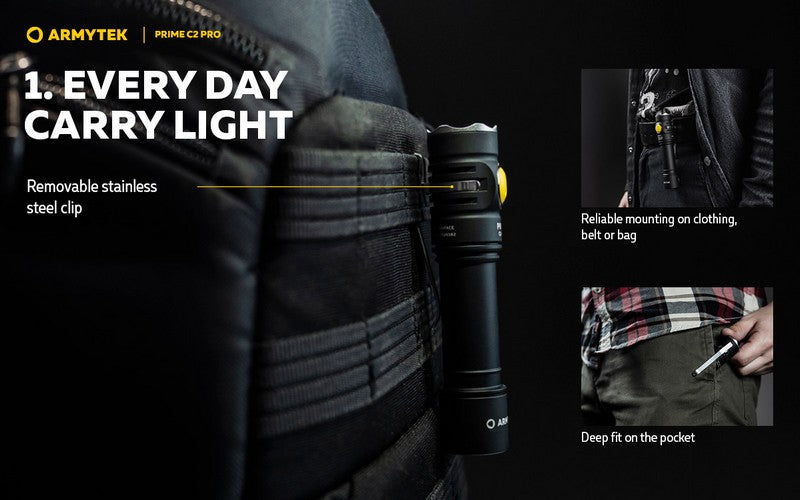 Prime C2 PRO V4 Magnet USB – 2400/2230 Lumens