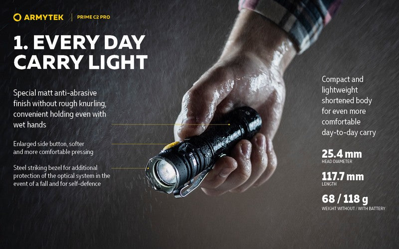 Prime C2 PRO V4 Magnet USB – 2400/2230 Lumens