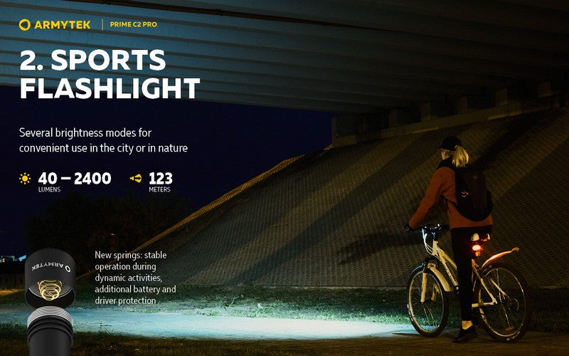Prime C2 PRO V4 Magnet USB – 2400/2230 Lumens