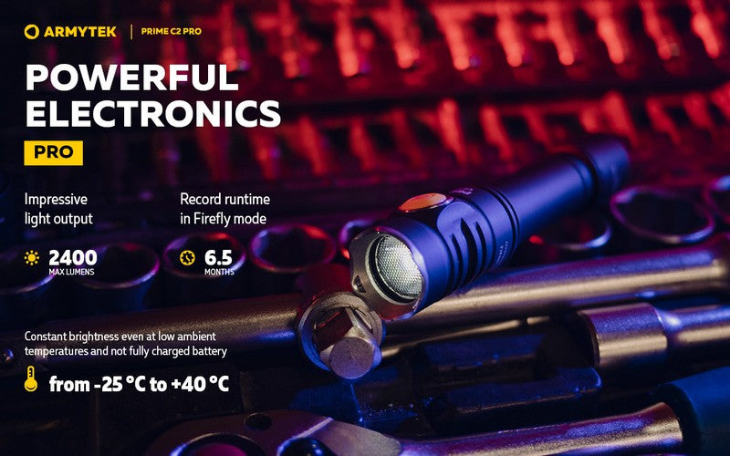Prime C2 PRO V4 Magnet USB – 2400/2230 Lumens
